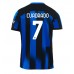 Billige Inter Milan Juan Cuadrado #7 Hjemmebane Fodboldtrøjer 2023-24 Kortærmet